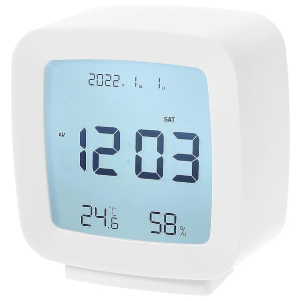 Digital Klocka Stor Display Väckarklocka Sovrum Hygrotermograf Väckarklocka