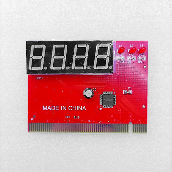 Computer PCI Testkort Motherboard LED 4-cifret Diagnostisk Tester Debug Kort PC Analysator