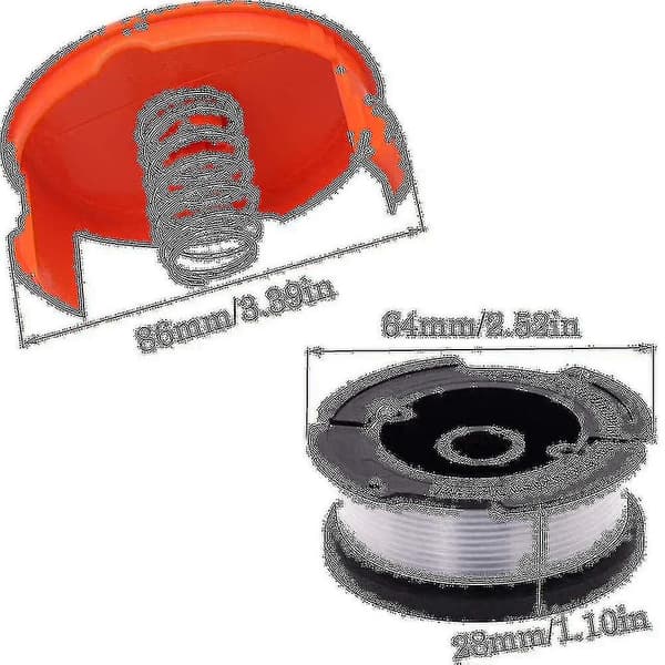 Black+Decker A6481 Spole + 6-pakks Line Kompatibel med Reflex Strimmer