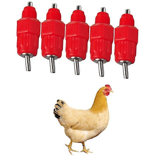 Kyllingnipler T-stykker - Helautomatisk Fjærfedrikker Kit Kylling Vannautomat 10 Pakning
