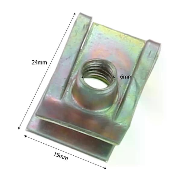 10 stk. Auto Clips M5 M6 M8 for bilmotor Trå Panel Spire Mutter Kåpe Klips Feste Speed Sink Monteringsklemme
