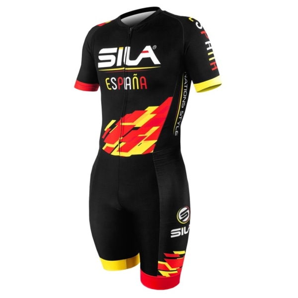 SILA Sport Cykeltröja Herr Triathlon Kläder Skinsuit Ropa Ciclismo Cykel Utomhuscykling Jumpsuit Herr Skridskodräkt 11 XS