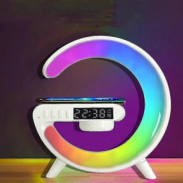 4-i-1 G Form Bluetooth-högtalare med RGB-ljusklocka G63