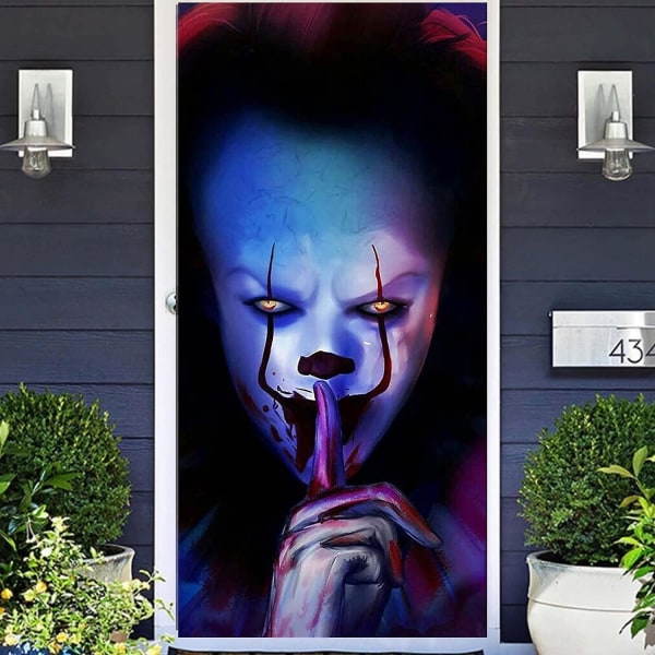 Joker Clown Halloween Banner Dekoration Halloween Cover Bakgrund Trick or Treat Skräckfilm Karaktär Mördare Skrämmande Skräck Det Tema Bakgrund