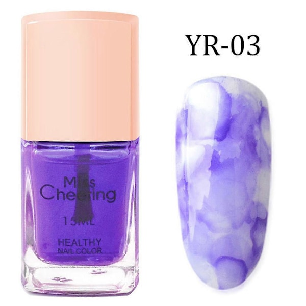15ml Gradient Marmorointi Glitter UV Geelikynsilakka Pitkäkestoinen DIY Manikyyri Työkalu 3#