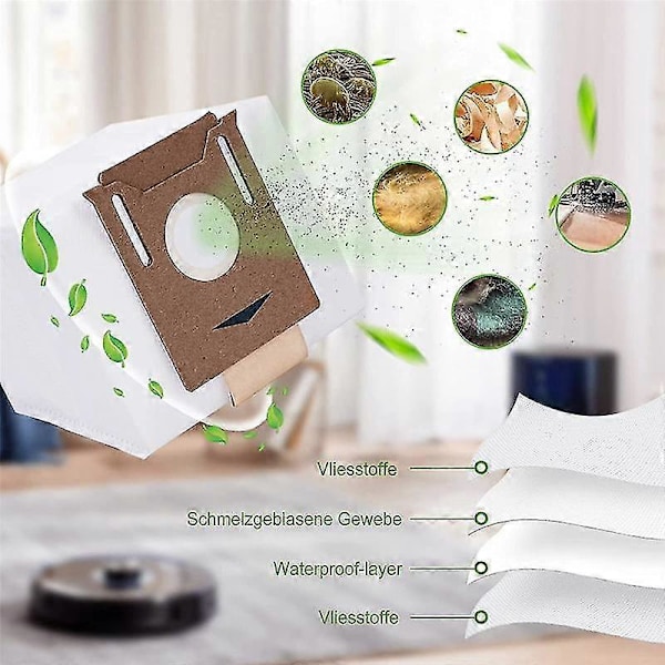 10 kpl pölynimuripusseja Deebot N8+, N8 Pro+, Ozmo T8, T8, T8+, T9+ -aseman pölynimureille