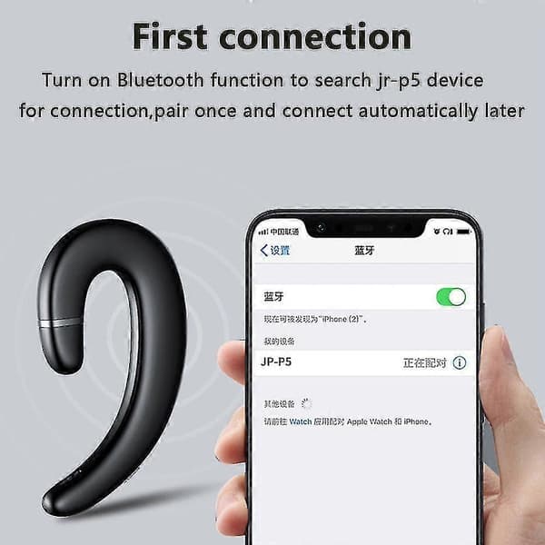 Ørekrog Bluetooth Trådløse Hovedtelefoner, Headset uden Øreprop