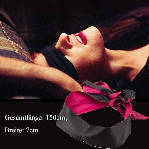 Satin Øjenmaske Bind For Øjnene Blødt Og Behageligt Maske Øjenplaster