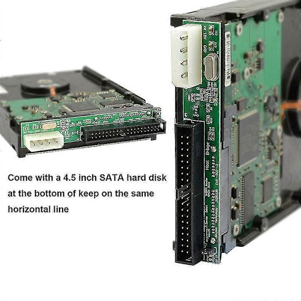 7+15pin 2.5 Sata Hunn Til 3.5 Tommers Ide Sata Til Ide Adapter Konverter Hann 40 Pin Port For Ata 133 (haoyi