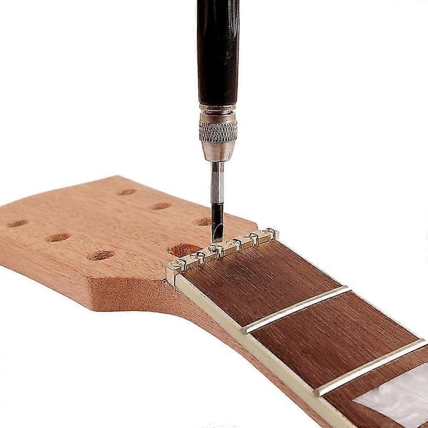 1st 43mm Bredd Justerbar Höjd Mässing Metall Gitarr Bell Nut För Strat Elgitarr Ersättning Dekorativt Tillbehör