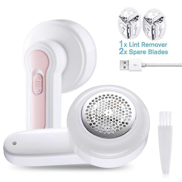 Pilling Shaver Elektrisk Pilling Shaver med USB-port Bærbar Klesbørste Shaver 2 Utskiftbare
