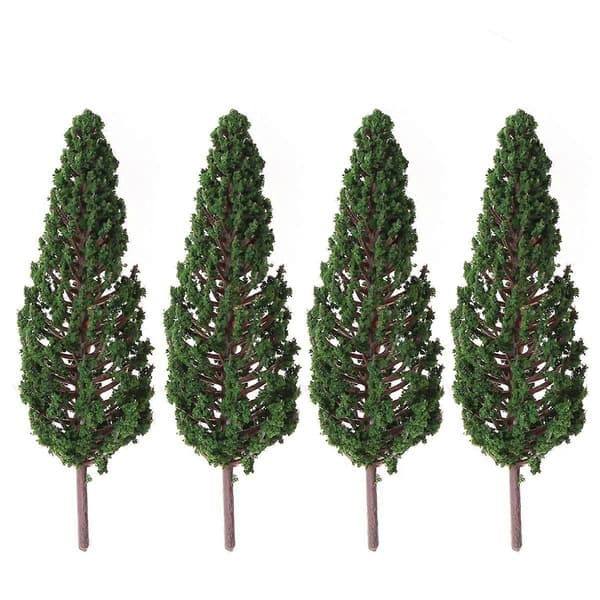 Mini Træer Til Håndværk Model Træer 11cm Grøn Plastik Til Diorama Landskab Layout 10Stk