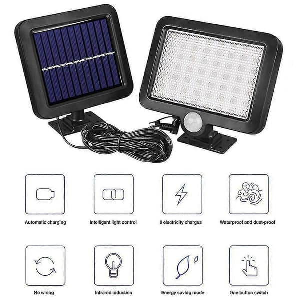 Aurinkolamput ulkokäyttöön, 56 LED aurinkolamppu ulos