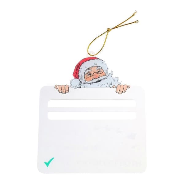 Festive Designs Jule Pengeklips Pengeholder Ornament til Sæsonen