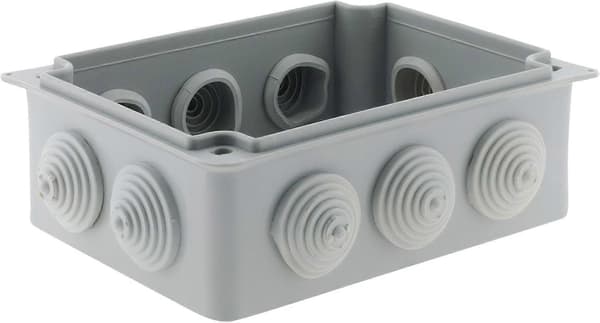 Rektangulær vandtæt boks 150 x 110 x 70 mm, skruemontering 1/4 drejning IP54