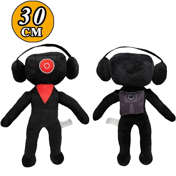 45style Skibidi Toalett Plyschleksak Skibidi Stickers Dop Ja Ja Ja Leksak Skibididop Toalett Camara Kamera Plyschleksak Skibidi Cap Black