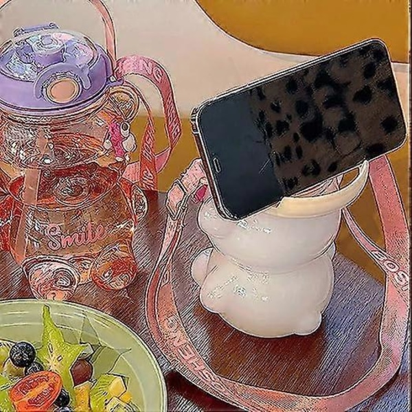 Kawaii Karhu Pillimehupullo, Söpö Vesipullo Kawaii-tarralla, tiivis Kawaii Karhu -pullo, täydellinen tytöille kouluun, toimistoon ja retkille