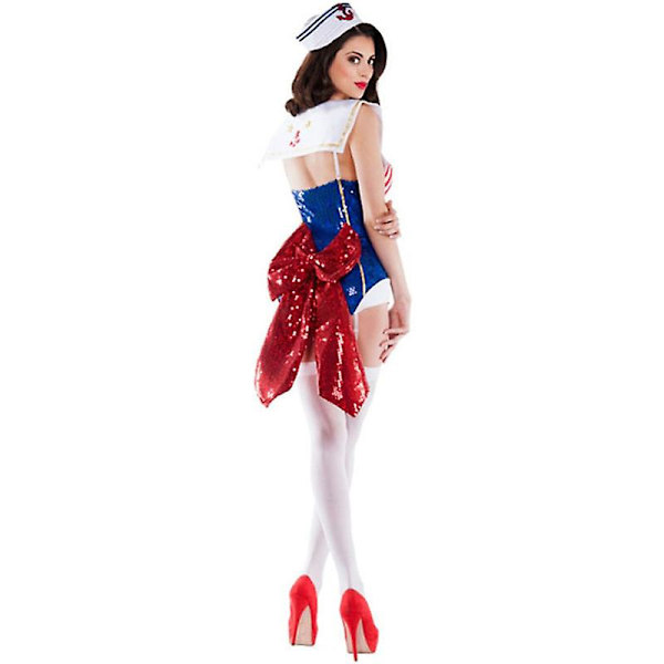 Sexig marinblå sjöman Halloween set för kvinnor