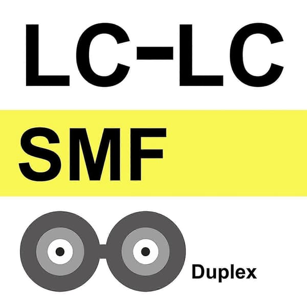 Lc-lc Smf Duplex Fiber Optisk Patch Kabel, 1-meter (3.3-ft) Y