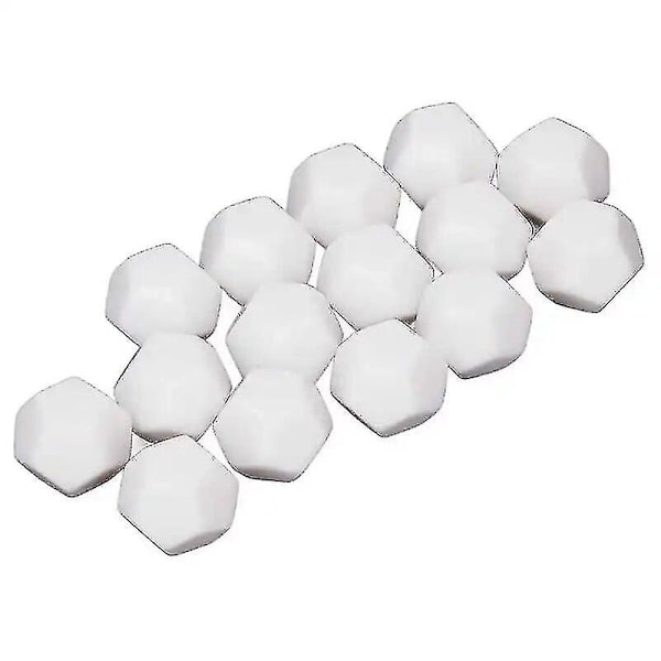 Plastik Skrive-på Terninger DIY Skrivning 12-sidede Blanke Terninger Til Underholdning