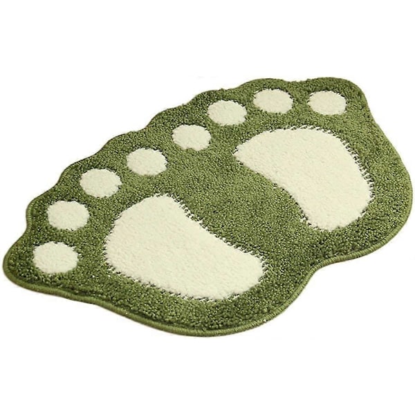 Söpö tassunmuotoinen kylpyhuonematto, liukumaton kylpymatto 40 cm x 60 cm, WC:n kylpyammeen ovimatto, imukykyinen, nopeasti kuivuva, pestävä, kestävä