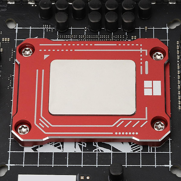 Lga1700-bcf 12. CPU Bøjningskorrektionsramme CPU Fast Bagplade Cnc Aluminium Anti-bøjning Med Tf7 Termisk Pasta (grå)