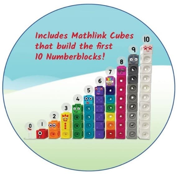 MathLink 1-10 Digitala Klossar: Pedagogiska Leksaker för Barn och Förskoleaktiviteter