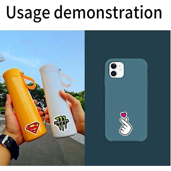 100 st Coola Vattentäta Dekaler, Vinyldekalpaket för Vattenflaskor, Skateboards, Bärbara Datorer, Mobiltelefoner, Bagage, Cyklar. Presenter för Tonåringar