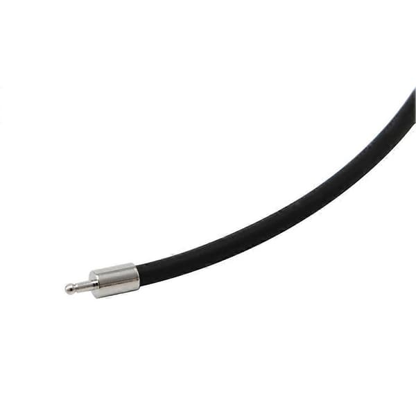 40 cm 3 mm gummisnor halskæde med rustfrit stål lukning smykke
