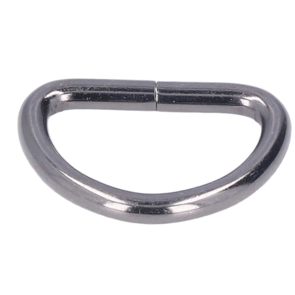 100 st D-ringar Slitstarka Användbara Lätta att Byta Bekväma Praktiska Kompakta Väskspännen för Halsband Grå 2x15x10mm