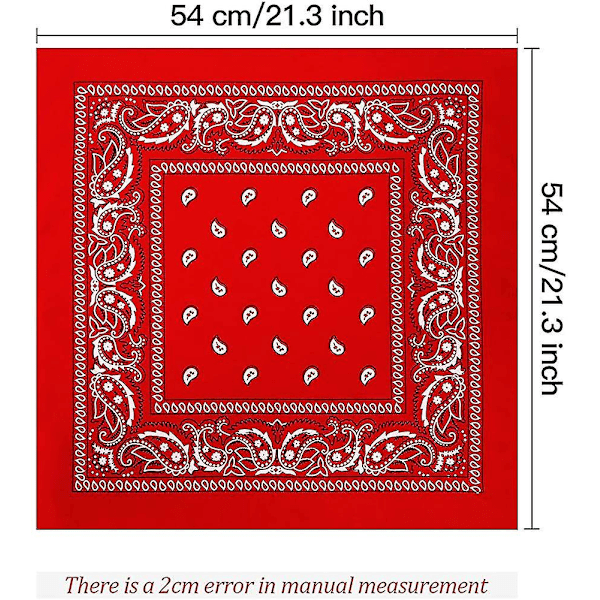 3 Styk Paisley Bandana Unisex Bandana Sjal Mænd Kvinder Hoved Sjal Hals Sjal