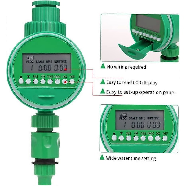 Automatisk Vandingstimer, Hanetimer, Havevanding Timer, Proable Hane, 3/4 1/2 Automatisk Hane, Havevandingssystem Controller