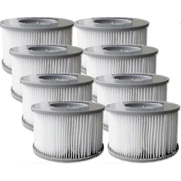 8 x Premium Kvalitets Udskiftningsfilterpatroner Kompatible med Mspa Spabade & Spa Pools-e