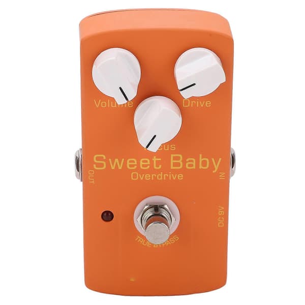 Overdrive Effekt Låg Gain Volym Drive Fokus Rattar Elgitarr Monoblock Effektpedal 5mA