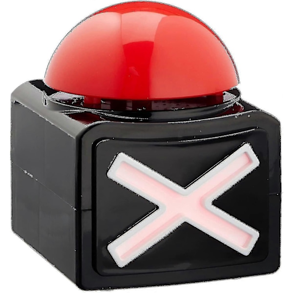 Buzzer med lyd og LED-lys - Sjov for hele familien - Ideel til spilaftener, quizshows og fester