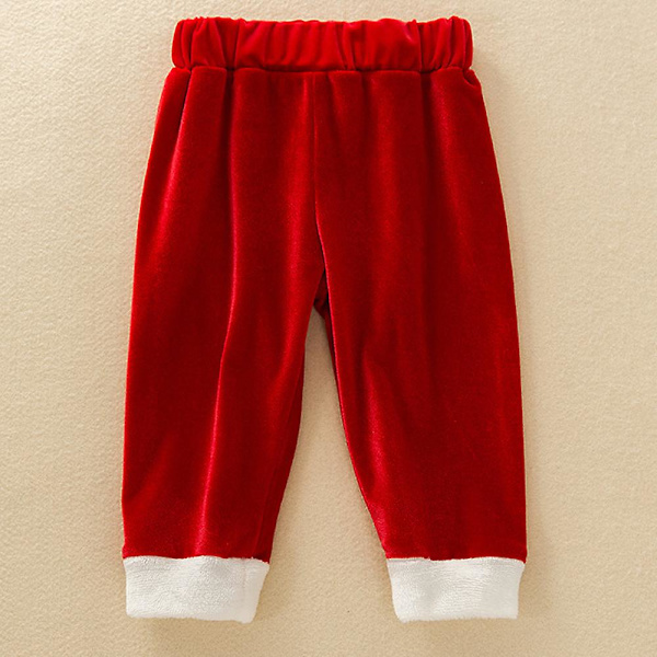 Joulun vastasyntynyt Baby Toddler Tyttö Joulupukki Asut Hupullinen viitta + Pitkähihainen Housut + Housut Juhla Set Puku Lahja 18- 24 Months