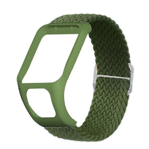 Kompatibel med TomTom Runner 2/Runner 3/Spark/Adventurer Elastisk Vævet Smart Watch Rem Justerbar Håndledsrem Turquoise