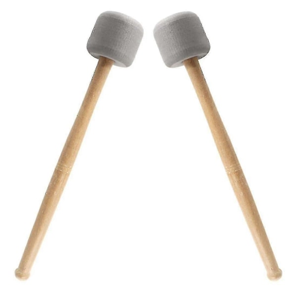 4 stk. Basstromme-Hammer Pinde Hammer Skumhoved Trommehammer Til Marcherende Band Percussion