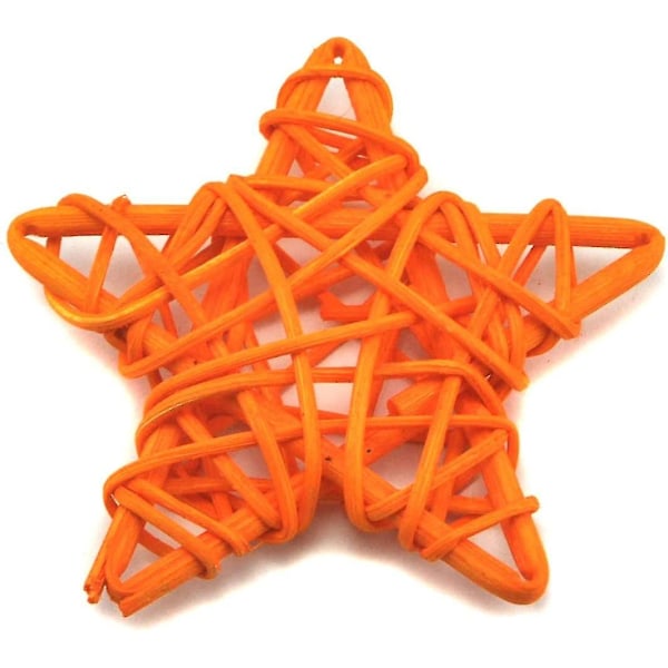 Pajuköynnös Tähdet 2 kpl Pakkaus Kotiin Puutarhaan Seppeleeseen Puun Koristeluun (9cm, Oranssi)