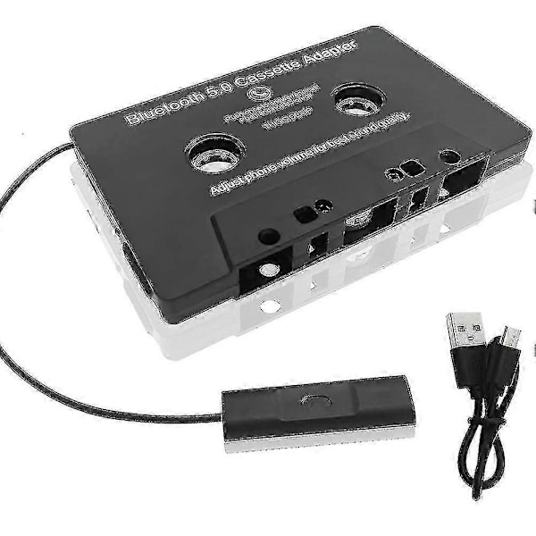 Yleismallinen kasetti Bluetooth 5.0 -sovitinmuunnin autokasetti Aux-stereomusiikkisovittimelle kasetti S2-Yvan