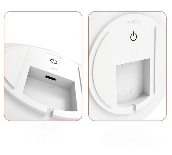 Søde dekorative natlamper til børneværelset, USB-opladede farvede natlamper, LED-skylamper til soveværelset (Isbjørn)
