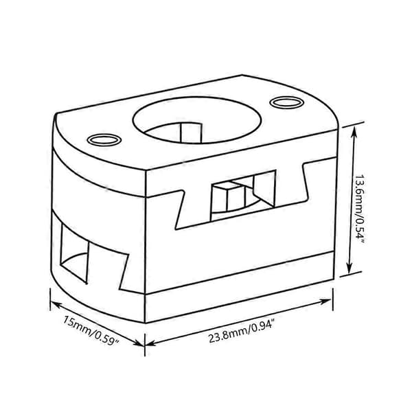 Oldham Kobling til Ender-3 Pro V2/CR10/CR10S PRO 3D Printer Skrue