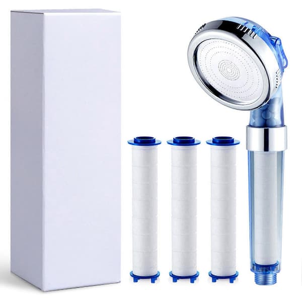 Duschfilter Enkel Installation Vattenfilterdelar för Reducerar Torr Kliande Hud 3 Pack