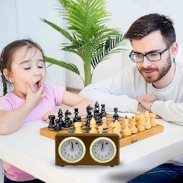 Mekanisk schacktimer, analog schackspeltimer, inga batterier krävs.