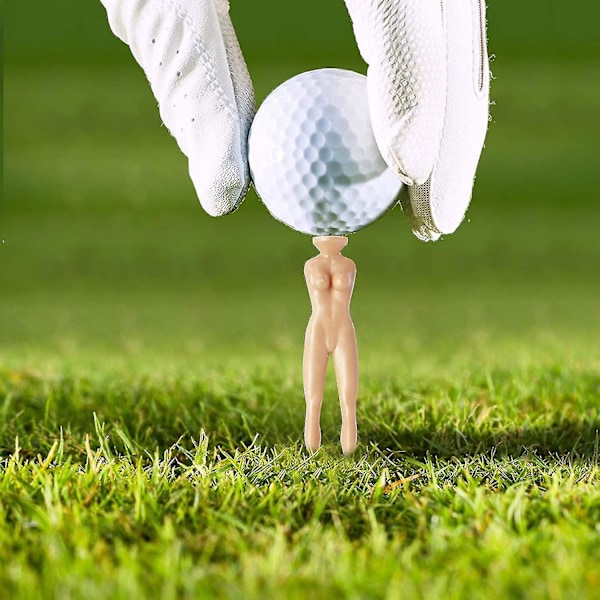 Golf Tee Bold Nøgen Dame Model Plastik Model Golf Træning 60 Stk