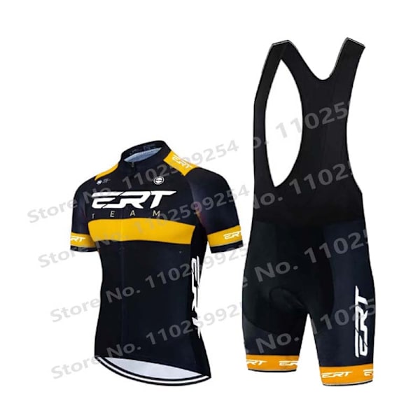 Uusi Set 2023 ERT Miesten Kesä Pyöräilypaita Lyhythihainen MTB Polkupyörä Pyöräily Vaatteet Pyörä Urheiluvaatteet Maillot Ciclismo Pink L