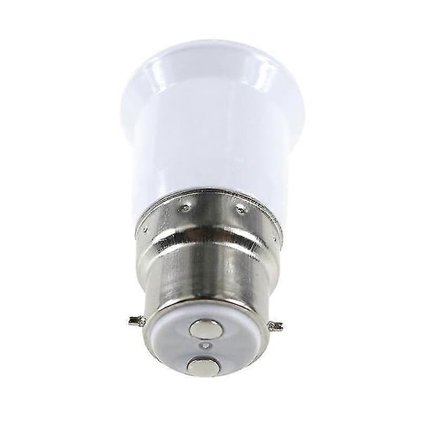 2 stk B22 til E27 lyspæreholderadapter Bajonettlampebase til Edison E27 pæreskrue