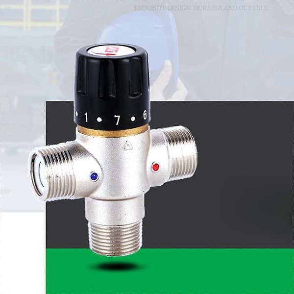 3/4 tommer DN20 solvarmetermostatisk blandingsventil TMV-rør til ventiltermostat