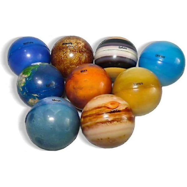 Stressbollar 10-pack Solsystemet Stressbollar för Barn