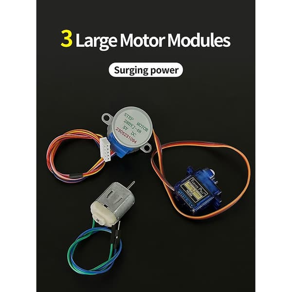 Super Starter Kit för SET R3 Breadboard / Stegmotor / SG90 Servo / 1602 LCD